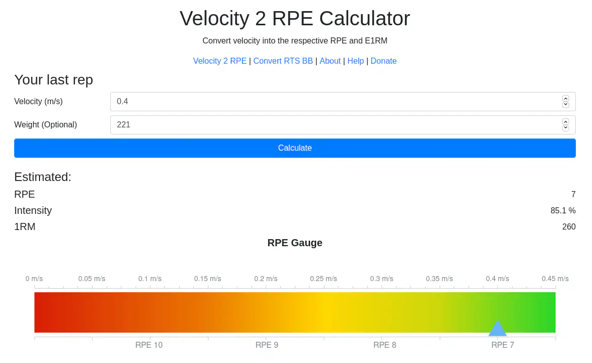 Velocity 2 RPE project preview